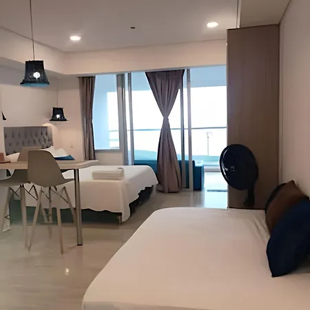 Apartamento Aparta Estudio/balcón Privado/frente Al Mar *